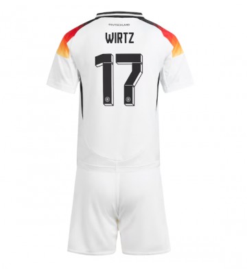 Tyskland Florian Wirtz #17 Hjemmebanesæt Børn EM 2024 Kort ærmer (+ korte bukser)